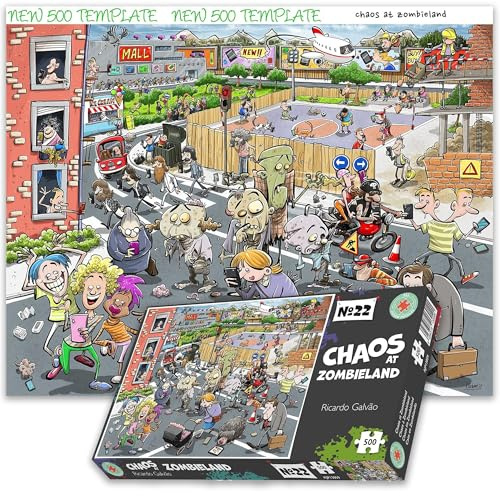 Chaos at Zombieland 500 Teile Puzzle - Chaos Nr. 22