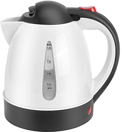 Trintion Auto Wasserkocher 12V Auto Wasserkocher Teekanne Edelstahl Heizung Wasserkocher 1L 150W