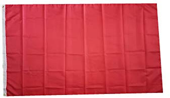 Stormflag Drapeau rouge DIY 90x150cm Drapeau Unicolore Rouge 3x5ft polyester 90g avec œillets et Double couture
