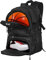 WOLT | Basketball-Rucksack, große Sporttasche mit separatem Ballhalter und Schuhfach, ideal für Basketball, Fußball, Volleyball, Schwimmen, Fitnessstudio, Reisen (schwarz)