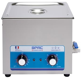 BPAC Nettoyeur Ultrasons avec Cuve 10 Litres - Ultrasonic Cleaner Analogique - Bac Ultrason Polyvalent Puissance 240 W - Appareil Pour Professionnels et Particuliers - Marque Française