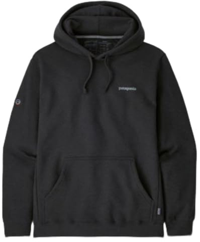 Patagonia Unisex Fitz Roy Icon Uprisal Hoody T-Shirt, schwarz (Ink Black), XL