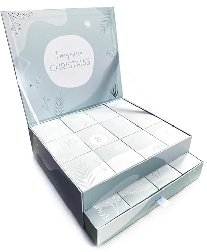 melovely Adventskalender mit Schmuck für Frauen 2024/25-925er Sterlingsilber - Wahlweise Vergoldet - Rosévergoldet - Limited Edition - Schmuckset - Edles filigranes Design (Roségold)