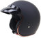 Open Face Vespa Helm, Vintage Retro 3/4 Half Face Motorradhelm mit Sonnenblende, Roller Street Moped ATV UTV Helm für Erwachsene Männer Frauen, DOT ECE Zertifiziert,Dumb Black,XL