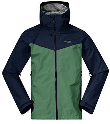 Bergans Skar Light 3L Shell Jacket Men Größe XL dark jade green/navy blue
