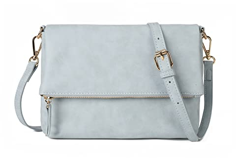 Gladdon Umhängetasche damen,Schultertasche mit Reißverschluss, Crossbody Tasche, Leder Handtasche Klein, Daypack…