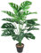 AIVORIUY Künstliche Pflanze im Topf Kunstpflanzen Dekopflanze Grünpflanze Monstera Seidenblumen Grün Splitphilopflanze Seidenpflanze Zimmerpflanze Kunstblume Deko Büropflanze Plastik Areca Palme