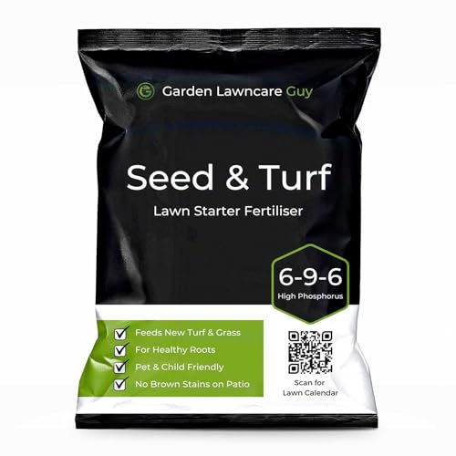 Seed & Turf Feed - Pre Seeding & Pre Turfing Lawn Fertiliser - Child and Pet Friendly - High in Phosphorus for Lawn Establishment - Garden Lawncare Guy