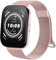 Bracelet en métal pour Amazfit Bip 5/Amazfit Cheetah Smartwatch, 22 mm Acier Double Aimant Bracelets Compatible avec Amazfit Bip 5/Amazfit Cheetah Pro avec Super Magnétique, Poudre de Rose