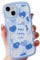 UICEAM Compatible with iPhone X/XS/10 Case with Heart Design for Women Girls,Aesthetic Cute Wavy Soft Shockproof Cell Phone Cover for iPhone X/XS/10 5.8 Inch (Light Blue)