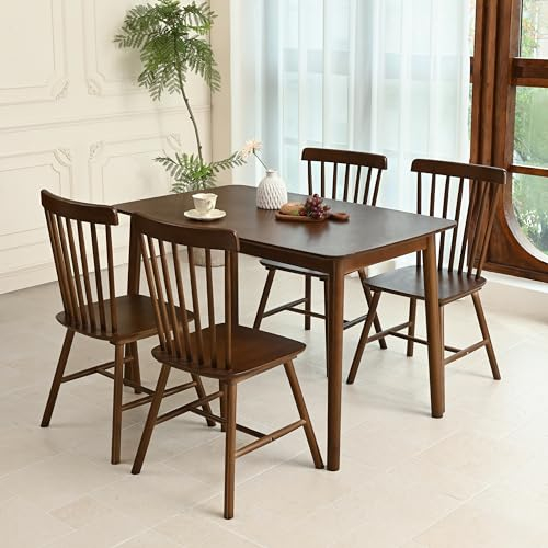 DELAVIN Ensemble de 2 Chaises de Salle à Manger en Bois, Table à Manger Chaises, Chaise de Cuisine du Milieu du Siècle, Chaises de Salle à Manger en Chêne, Noyer