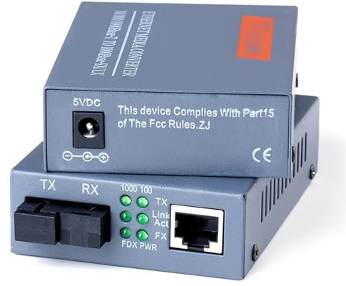 Ein Paar externer optoelektronischer Konverter for den Gigabit-Transceiver Single Mode Single Fiber Optical Transceiver HTB-GS-03-AB