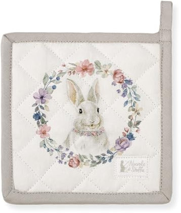 Presina da forno Pasquale Nuvole di Stoffa Bunny Shabby Chic decoro pasqua 6692