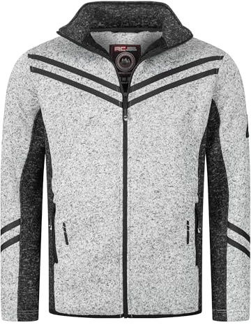 Rock Creek Fleecejacke Herren Outdoor H-373 | Wärmender Sweat-Pullover mit Reißverschluss, weiche Wanderbekleidung für Männer, Alltag, Camping und Freizeit