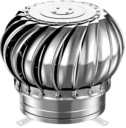 ZGFOZJGC Ventilación de Tapa de turbina giratoria de Viento de Techo, ventilación de Techo de turbinas de Viento de Escape, 4 8 10 12 Pulgadas, Ventilador de ventilación de ventilación de Aire del át