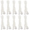 PGKDYC 10Pcs Replacement Cord Pull for Ceiling Switch, 1.5m Length White Nylon Pull Cord Light, Pull Cord Switch, Manual Operation