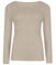 FASHION MY LOVE Women Ladies Long Sleeve Round Neck Plain Top Stretchy Casual Summer T-Shirts Basic Slim fit Tee Tops UK Plus Size 8-26 Stone