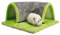 Ysvnlmjy Winter-Tierversteck, Plüsch-Tunnelrohr, gemütliche Hamsterhöhle, Frettchen, warme Hütte, Kaninchen, weiches Bett, Chinchilla-Höhle, waschbar, verstecktes Haus, gemütlicher Tunnel,