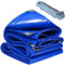 YANFEILI All-Purpose Multi-Use Protection,1x2m 520g/m² tarp pvc Coverage Tarp,Waterproof for Outdoor,Garden,Camping Large Groundsheet for Pergolas,Sheds,Weather Protection Blue