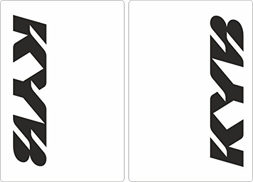 Upper Fork Decal Stickers Graphic Set Compatible with KYB Suspension - Fit All Dirt Bikes - Adhesive Vinyl Black (Glossy)
