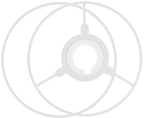 Warmhm Robustes Metall Lampenschirm Gestell Øcm Vintage Rund Lampenschirmhalter Zum Selbermachen Stabiler Lampenschirmring Für Tisch Deckenlampen Praktische Diy Beleuchtungszubehör