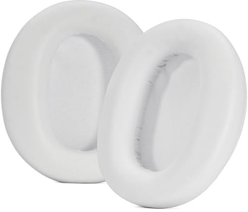 Earpads Ear Cushions for Sony WH-CH720N, Replacement Ear Pads Headphone Cover with Softer Memory Sponge Protein Leather, Noise Isolation Ear Cups Headset Earmuff Sleeve Repair Parts (White)