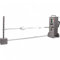 Briconess.com Girarrosto Elettrico Regolabile con spiedo Quadrato 70 cm Struttura Acciaio Inox Portata 6 kg velocità 2 Giri al Minuto 5 Kw