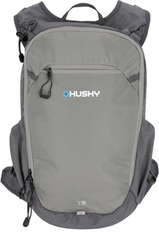 Husky Peten Fahrradrucksack Regenhülle Wasserabweisend Business Grau 15 L | Organizer, Regenhülle, wasserabweisend, Ripstop, ergonomischer Rücken, Hüftgurt, für Arbeit, Uni, Alltag, Pendeln und Reisen.