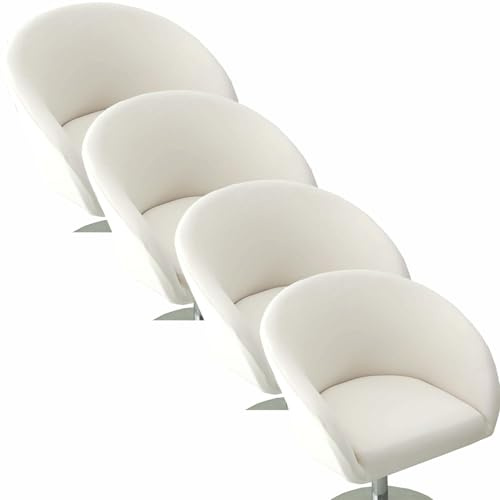UICMNSI Barhocker Stuhlbezüge mit Lehne 4/2/1er Set - Stretch Universal Hussen, Waschbarer Abdeckung for Drehbare Sitzhocker, Tresenhocker und Bürostühle(20 @,4pcs)