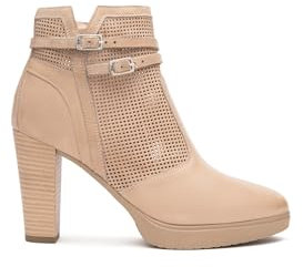 Nero Giardini E512680D Tronchetti Donna in Pelle - Champagne 38 EU