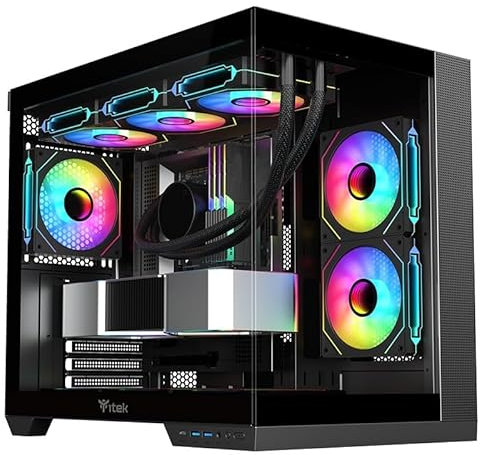 EMCA4 Computer Gaming PC Assemblato Ryzen 7 7800X3D - RTX 5070 TI 16GB - SSD M.2 1TB nvme Gen4 - Ram 32GB DDR5 6000mhz EXPO - RGB - Windows 11 - B850 WIFI - Dissipatore a Liquido 360mm