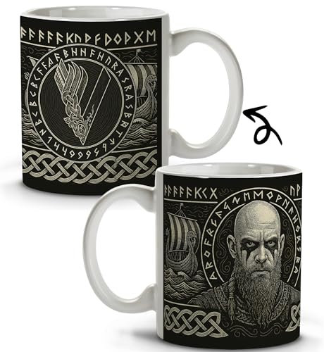 Viking Mug, Viking Accessories Men, Floki Inspired Mug, Father's Day Gift, Vikings Fans Gifts, North Man Gifts, Beer Mug, Gift for Dad, Caneca Beer, Nordic Mug.