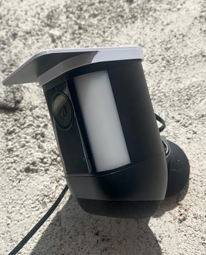 Weatherproof Cover for Ring Spotlight Cam Pro 2K – Outdoor Protective Shield Against Rain, Snow, and Sun (White)