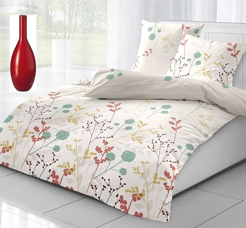 Dormisette Bettwäsche 135x200 Biber Bio vom Ökoversand Waschbär Made in Germany mit Reißverschluss Fein-Biber***