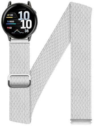 BALALA 18 20 22mm Knöchel/Arm Band Kompatibel mit Garmin Watch Geflochtenes Dehnbares Nylon Fußgelenk Armband