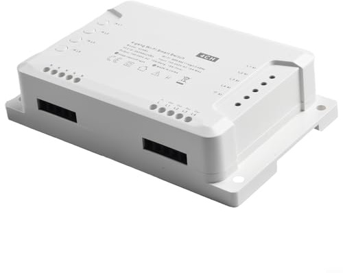 Módulo de interruptor inteligente Wi-Fi de 4 vías para Sonoff 4CH PRO R3/4CH R3/APP Control de voz/3 modos de bloqueo automático Inching/AC100-240V (para Sonoff 4CH R3)
