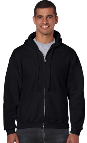 Gildan - Kapuzen Sweat-Jacke 'Heavyweight Full Zip' M,Black