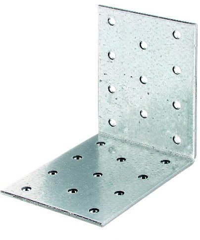 GAH-Alberts 331498 Lochplattenwinkel, sendzimirverzinkt, 80 x 80 x 60 mm / 50 Stück