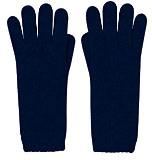ScotlandShop Damenhandschuhe aus Kaschmir aus Schottland Gr. Einheitsgröße, schwarz