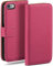 moex Book Case für iPhone 6s Plus / 6 Plus Handyhülle mit Kartenfach, Hülle klappbar 360 Grad Schutzhülle, Klapphülle Flip Case Cover, PU Leder Handytasche Lederhülle, Pink