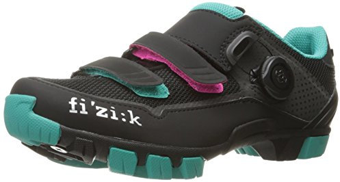 Fizik Damen M6 Donna BOA Mountainbike Schuhe 52 Schwarz, Anthrazit, Smaragdgrün.