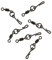 Fox Edges Kwik Change O Ring Swivels Wirbel, Angelwirbel für Karpfenmontagen, Schnellwechselwirbel, 10 Stück, Gr. 7 und 10 zur Auswahl, Größe:7