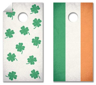 Luck O the Irish Cornhole Board-Aufkleber-Set, 2-teilig