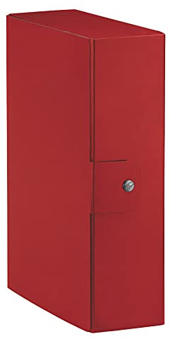 Esselte Ordner-Archivbox für die Archivierung von Dokumenten langfristige, A4, 1 Stück, Rücken 10 cm, Eurobox Dorso 10 cm rot