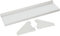 Wall Control ASM-SH-1604 W Étagère de Panneau perforé de 10,2 cm de Profondeur pour Panneau perforé Uniquement, Blanc