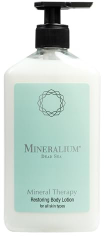 Mineralium - Feuchtigkeitsspendende Körperlotion mit Toten-Meer-Mineralien - Nährt & belebt - Mit Süßmandelöl & Vitamin E - Ohne Sulfate & Parabene - 400ml