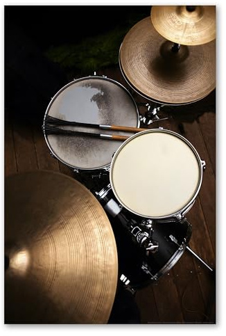 Postereck - 0127 - Schlagzeug, Musik Rock Pop Drums Instrument - Wandposter Fotoposter Bilder Wandbild Wandbilder - Poster - 3:2-61,0 cm x 40,5 cm