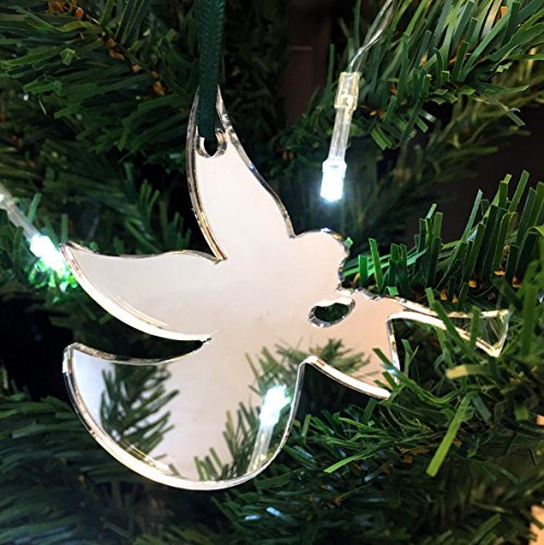 Super Cool Creations Christbaumschmuck, verspiegelt, Motiv Trompetender Engel, 10 Stück