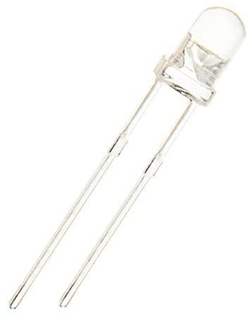 CHANZON 100 Stück 3mm Infrarotstrahler IR 850nm Emitter LED Diodenlichter (Klare transparente runde Linse DC 1,4V-1,6V 20mA) Glühbirne Lampen Elektronische Komponenten Anzeige Leuchtdioden