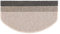 Sparset Stufenmatten in Sisal Optik | Flachgewebe mit Tiger-Eye-Struktur | GUT-Siegel | kombinierbar mit Läufer | 65x23,5 cm | halbrund | 15 Matten im Set (Taupe) Kalkuta